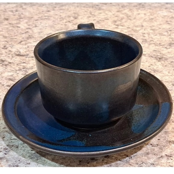 Iron Mountain Blue Ridge Coffee Mug And Saucer Nancy Patterson - Picture 4 of 9